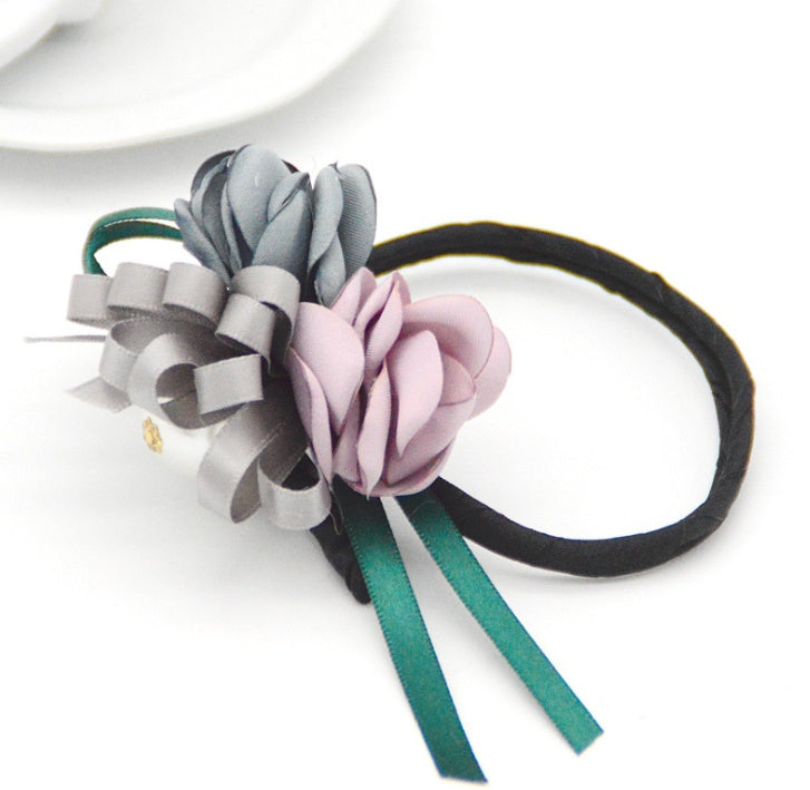 Bun Hair Half Bun Pearl Flower Hair Plate Hair Elastic Korean Styling Headdress Hair Accessories Bun Hair Half Bun Pearl Flower Hair Plate Hair Elastic Korean Styling Headdress Hair Accessories